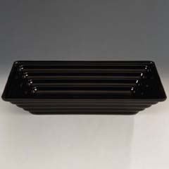 Zicco Acrylic Display Bowl, 43.5x28.5 cm, Black - Zicco