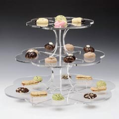 Zicco Acrylic Display Stand, 3 Tiered, Daisy Model - Zicco