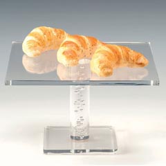 Zicco Acrylic Display Stand, With Legs, 29x29x17 cm - Zicco