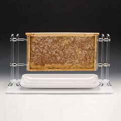 Zicco Acrylic Honeycomb Honey Display, 67x24x35 cm - Zicco