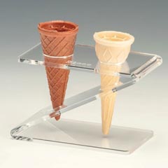 Zicco Acrylic Ice Cream Presentation Stand, 8x14x9.5 cm - Zicco
