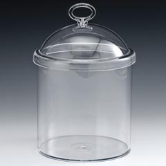Zicco Acrylic Lid Polycarbonate Jar, 15x16 cm - Zicco
