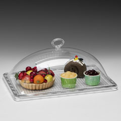 Zicco Acrylic Lid Polycarbonate Tray Display Cloche - Zicco