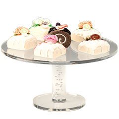Zicco Acrylic Pastry Stand, With Legs, 32.5 x 17 cm - Zicco
