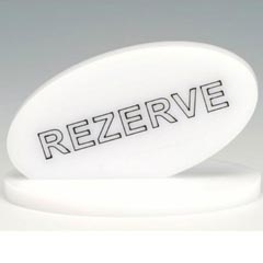 Zicco Acrylic Reserved, 7x13x8 cm, White - Zicco