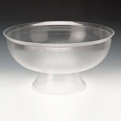 Zicco Acrylic Round Bowl, with Stand, 45x23 cm - Zicco