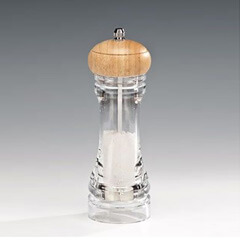 Zicco Acrylic Salt Pepper Mill, 19 cm - Zicco
