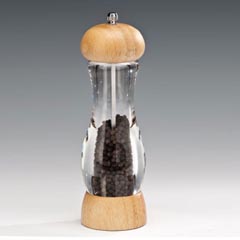 Zicco Acrylic Salt Pepper Mill, 21 cm - Zicco