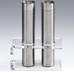Zicco Acrylic Stand Salt and Pepper Set, 12 cm - Zicco