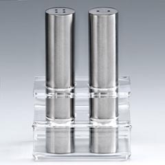 Zicco Acrylic Stand Salt and Pepper Set, 13 cm - Zicco