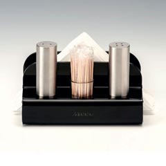 Zicco Acrylic Stand Salt and Pepper Set, 14.5x9.5x10 cm - Zicco