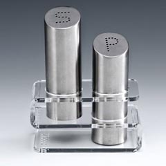 Zicco Acrylic Stand Salt and Pepper Set, 15 cm - Zicco