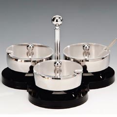 Zicco Acrylic Stand Spice Rack, Set of 3, Steel, With Lid - Zicco