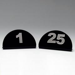 Zicco Acrylic Table Number, Between 1-25, 10x5 cm - Zicco