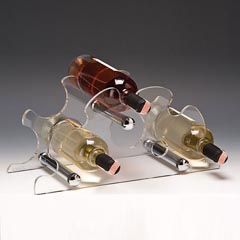 Zicco Acrylic Wine Stand, 7 bottles, 70 cm, 41x18x20 cm - Zicco