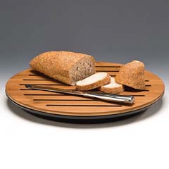 Zicco Ahşap Kesme Tahtası, Polikarbon Tepsili, 42 cm, Siyah - Zicco