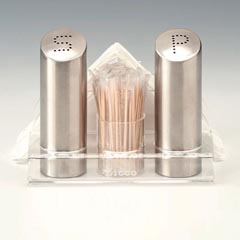 Zicco Akrilik Standlı Salt and Pepper Shaker Set, 15x10.5x12 cm - Zicco