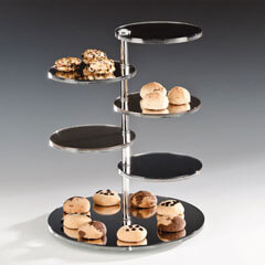 Zicco Aynalı Display Stand, Adjustable, 5 Tier, 28x40 cm - Zicco
