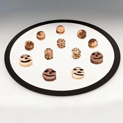 Zicco Aynalı Display Stand, Round, 60 cm - Zicco