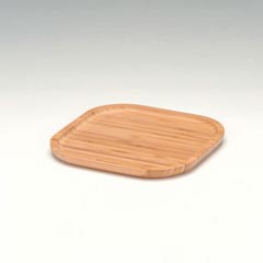 Zicco Bamboo Display Plate, 21x21 cm - Zicco