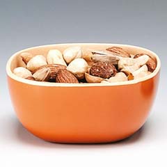 Zicco Bamboo Snack Bowl, Oval, 9.5x9.5 cm, Green - Zicco