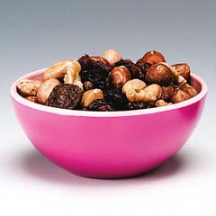 Zicco Bamboo Snack Bowl, Round, 10 Cm, Pink - Zicco