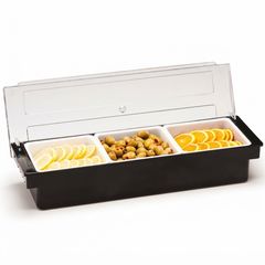 Zicco Bar Konteyner, Polikarbonat Kapaklı, 3'lü, 50x16x9,5 cm - Zicco