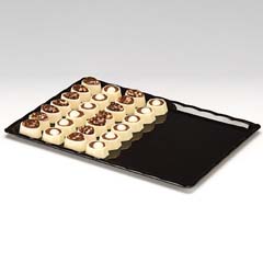 Zicco Chocolate Display Tray, Polycarbonate, 20x30 cm, Black - Zicco