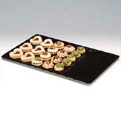 Zicco Chocolate Display Tray, Polycarbonate, 25x40 cm, Black - Zicco