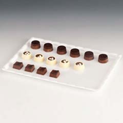 Zicco Çikolata Display Tray, Polycarbonate, 20x30 cm, White - Zicco