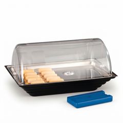 Zicco Cold Display Stand, Polycarbonate Roll Top Lid, 43.5x28.5x23 cm - Zicco 