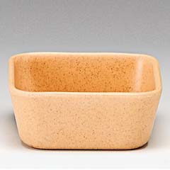 Zicco Colorful Bamboo Snack Bowl, Square, 7.5x7.5 Cm, Orange - Zicco