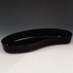 Zicco Display Plate, Polycarbonate, Drop Model, 45x21x6.5 cm, Black - Zicco