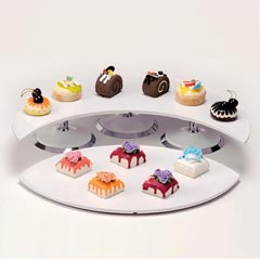 Zicco Display Stand with Melamine Tray, 59x60x10 cm - Zicco