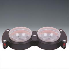 Zicco Display Stand with Polycarbonate Bowl, Hinged Lid, Set of 2, 23 cm - Zicco