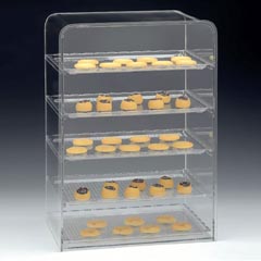 Zicco Display Stand with Polycarbonate Tray, 33.5x24x49 cm - Zicco