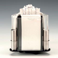 Zicco Döner Salt Pepper Toothpick Sugar Napkin Menu Set, 18x18x18 cm - Zicco