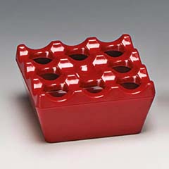 Zicco Eco Melamine Ashtray, 8.5x8.5x4.5 cm, Red - Zicco