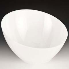 Zicco Eğimli Model Teşhir Kasesi, Polikarbon, 31,5x10x19 Cm, Beyaz - Zicco