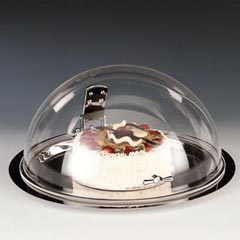 Zicco Fixed Lid Small Cloche, Steel Base, 42.5x22 cm - Zicco