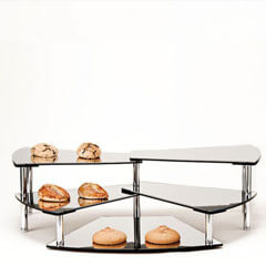 Zicco Kaptan Papyon Aynalı Display Stand, 5 Steps, 84x45.5x24 cm - Zicco