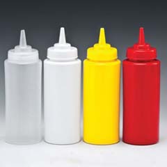 Zicco Ketchup Dispenser, Mayonnaise Dispenser, Mustard Dispenser, Large, 500 cc, White - Zicco