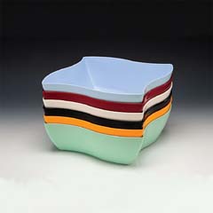 Zicco Melamin Kase, Derin, 28x28x9,5 cm, Siyah - Zicco