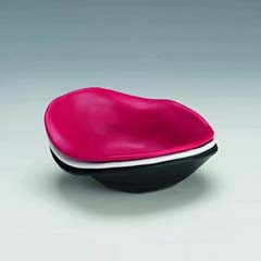 Zicco Melamin Teşhir Tabağı, Taş Model, 19x23x7 cm, Siyah - Zicco