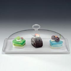 Zicco Melamine Base Storage Container, Acrylic Lid, 18x35 cm (K.2044.K+K.2044) - Zicco