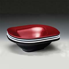 Zicco Melamine Bowl, Ellipse, 30x26x8 Cm, Blue - Zicco