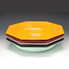 Zicco Melamine Bowl, Octagonal, 43x6 cm, Blue - Zicco