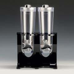 Zicco Melamine Display Stand, 2 Tier, Black - Zicco