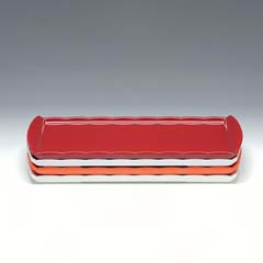 Zicco Melamine Display Tray, 20x35 Cm, Orange - Zicco