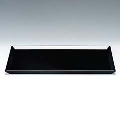 Zicco Melamine Display Tray, Large, 25x35 cm, Black - Zicco